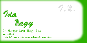 ida magy business card